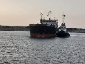 پهلوگیری اولین کشتی کشتیرانی دریای خزر در بندر فریدونکنار