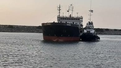 پهلوگیری اولین کشتی کشتیرانی دریای خزر در بندر فریدونکنار