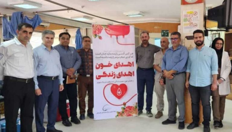 اهدای خون در شرکت پتروشیمی خوزستان