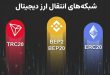 تفاوت شبکه های ERC20، TRC20 و BEP20 در کارمزد